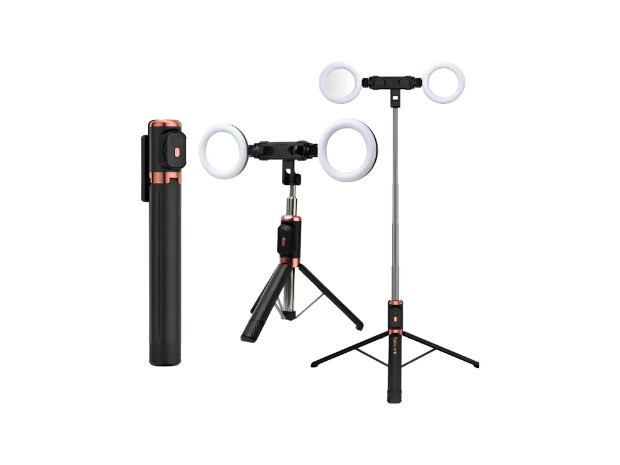 &uu TRIPODE CELULAR Y GOPRO + BT HX-ZJ6114